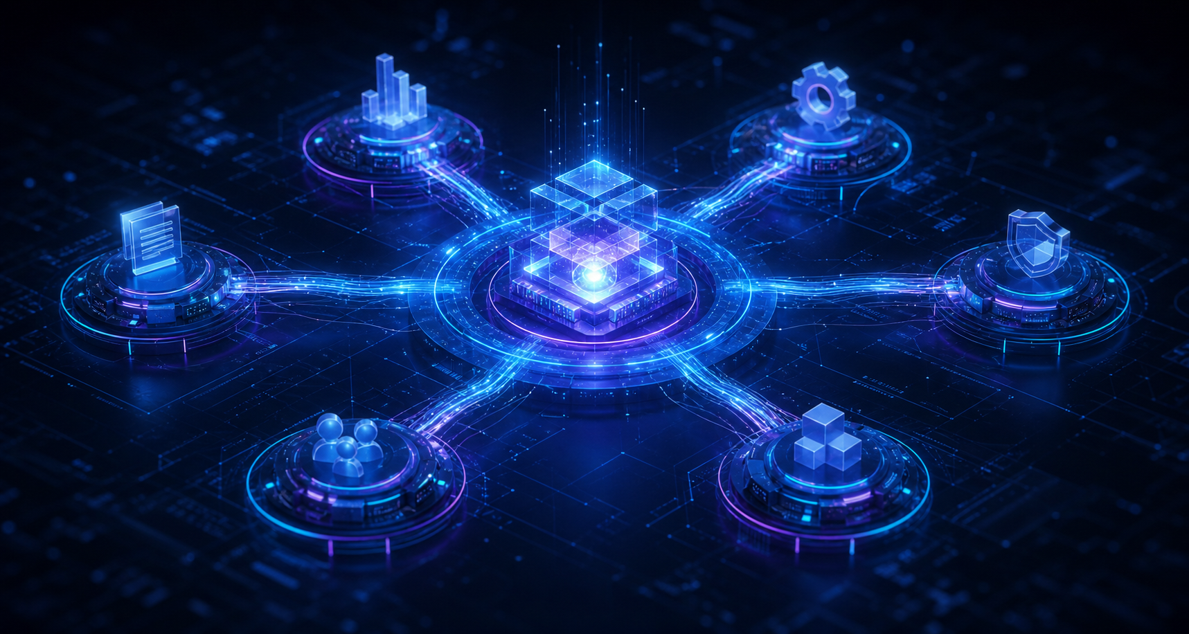 Connected AI workflow system